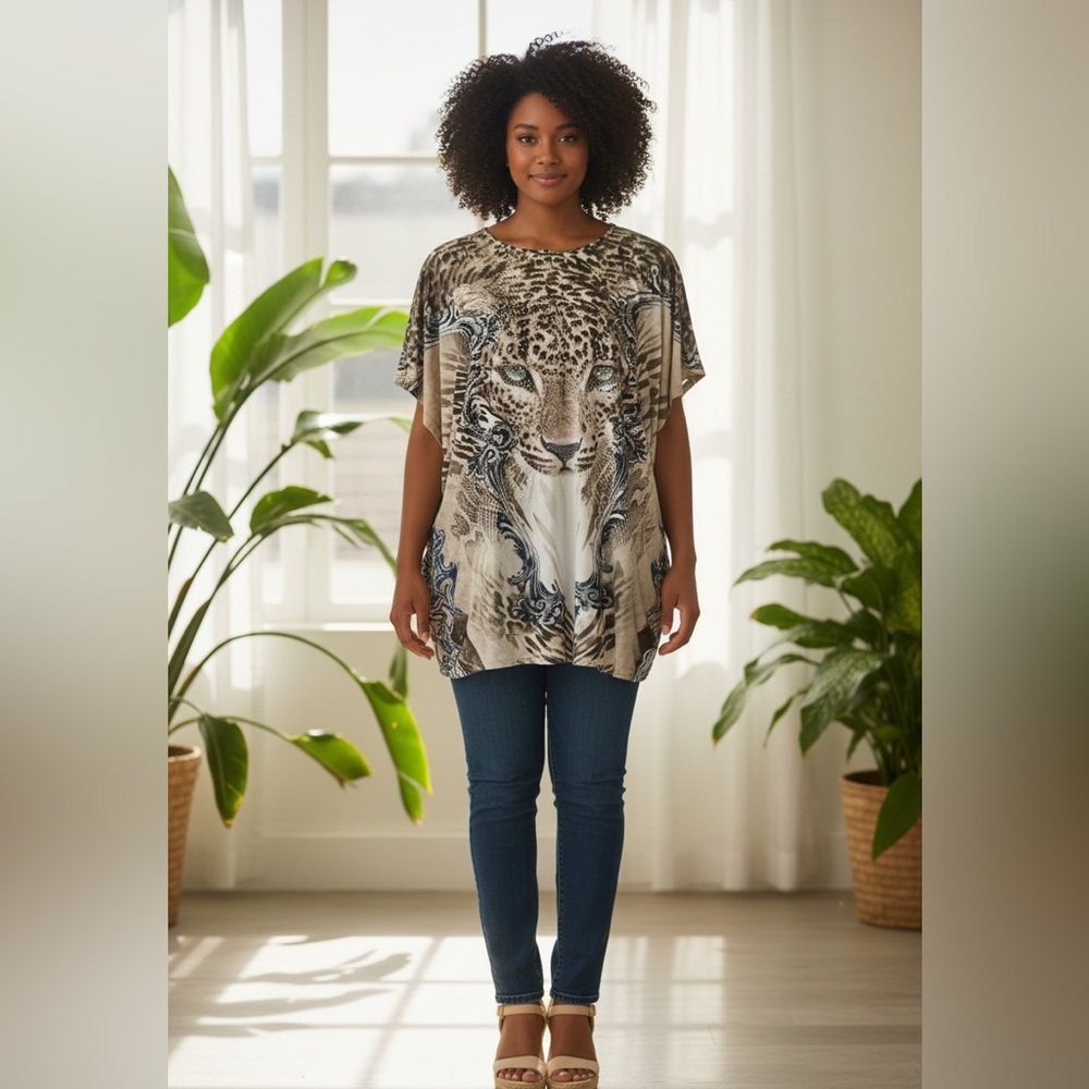Leopard Print Women's Top